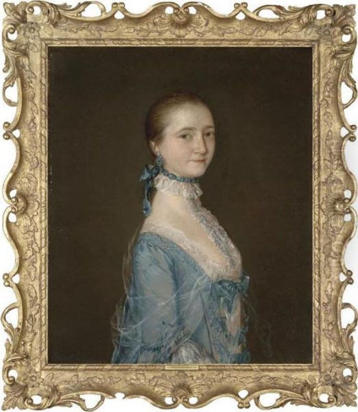 Portait Of Elizabeth, Wife Of Richard Colvile Oil Painting by Thomas Gainsborough