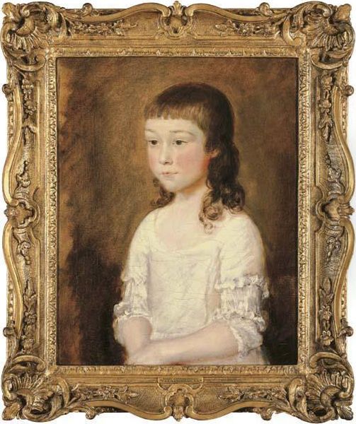 Portrait Of A Young Girl Oil Painting by Thomas Gainsborough