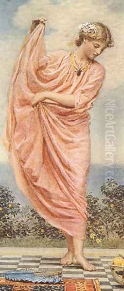 Oranges Oil Painting by Albert Joseph Moore