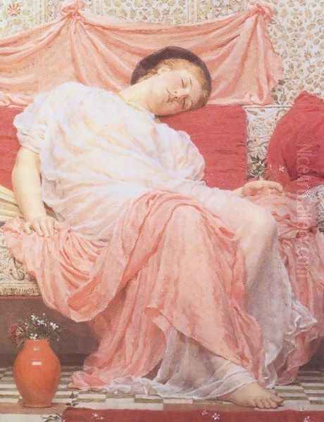 Jasmine Oil Painting by Albert Joseph Moore