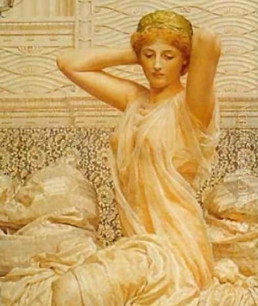 Silver Oil Painting by Albert Joseph Moore