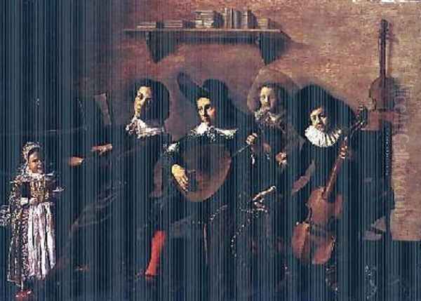 The Concert Oil Painting by Jan Miense Molenaer