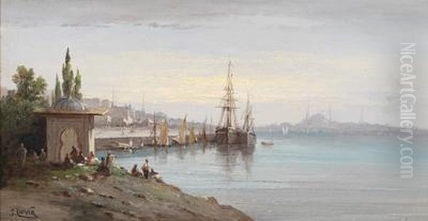 Blick Auf Istanbul Oil Painting by Eugene Galien-Laloue