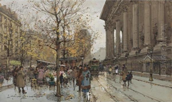 Madeleine Oil Painting by Eugene Galien-Laloue