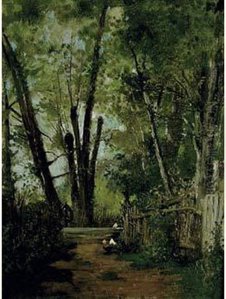 Lisiere De Foret Oil Painting by Eugene Galien-Laloue