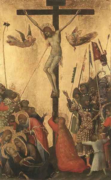 Crucifixion Oil Painting by Simone Martini