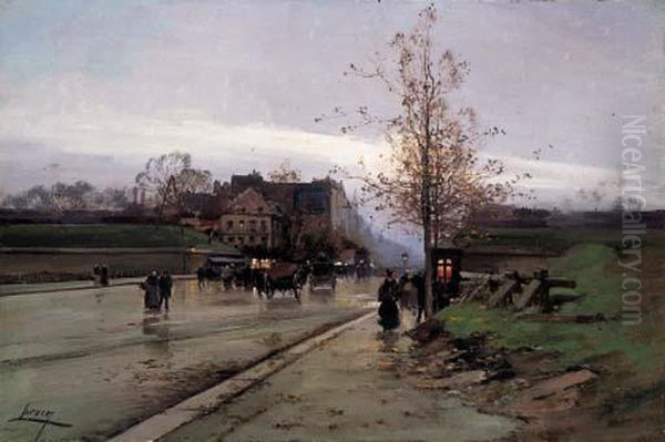 Galien-lalou, E. Oil Painting by Eugene Galien-Laloue