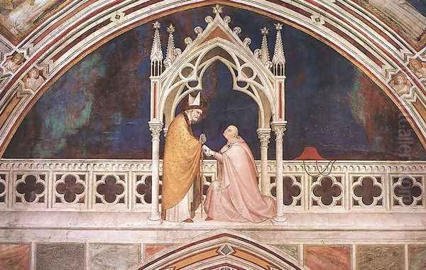 Consecration of the Chapel Oil Painting by Simone Martini