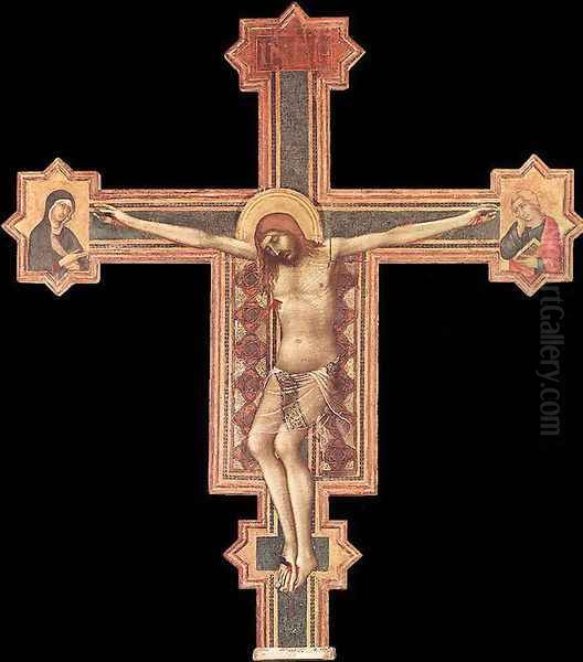 Crucifix Oil Painting by Simone Martini