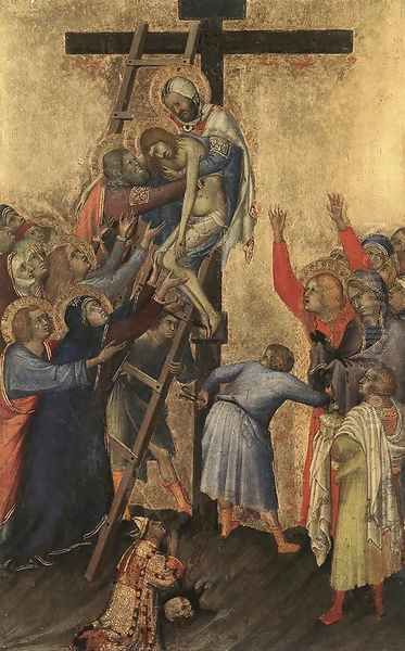 Deposition Oil Painting by Simone Martini