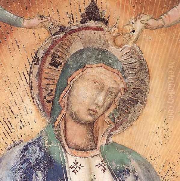 Madonna in Glory with Musician Angels Oil Painting by Simone Martini