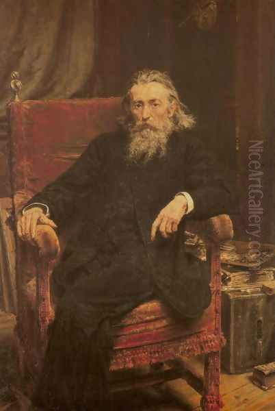 Self-Portrait Oil Painting by Jan Matejko