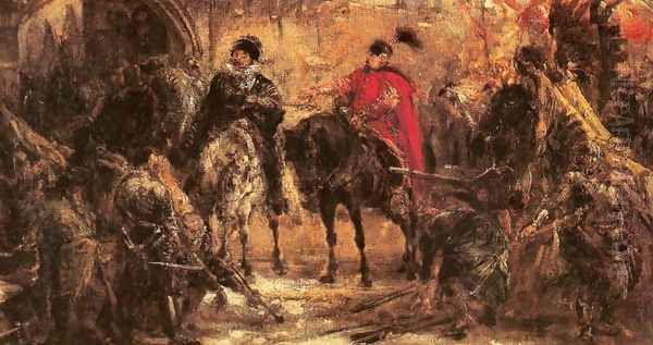 Jan Zamoyski at Byczyna Oil Painting by Jan Matejko