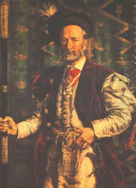 Portrait of Mikolaj Zyblikiewicz Oil Painting by Jan Matejko