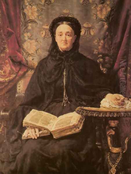 Portrait of Katarzyna Potocka Oil Painting by Jan Matejko