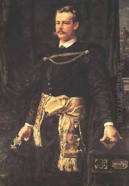 Portrait of Artur Potocki Oil Painting by Jan Matejko