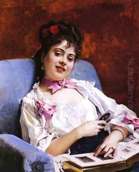 Fond Memories Oil Painting by Raimundo de Madrazo y Garreta