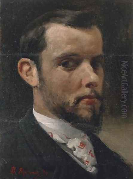 Selfportrait Oil Painting by Raimundo de Madrazo y Garreta