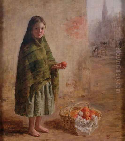 An Orange Seller, c.1865 Oil Painting by William McTaggart