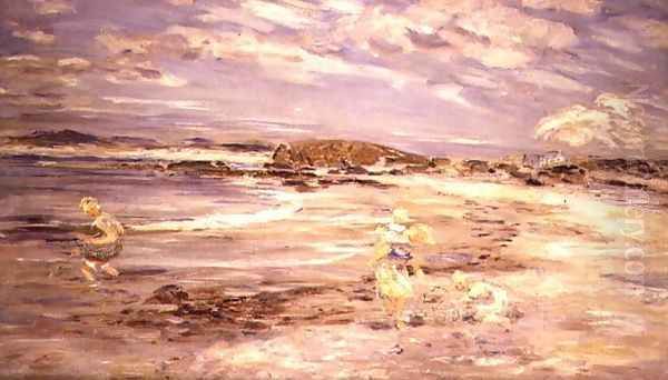 Macrihanish, Bay Voyach Oil Painting by William McTaggart