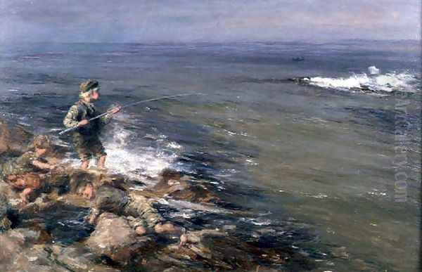 Fisherchildren, 1875 Oil Painting by William McTaggart