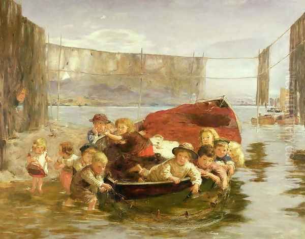 The Young Trawlers Oil Painting by William McTaggart