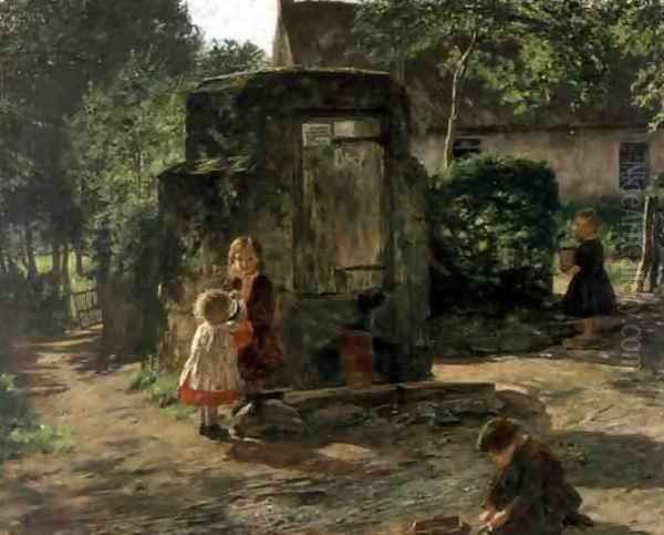 The Old Pump Well, c.1862-63 Oil Painting by William McTaggart