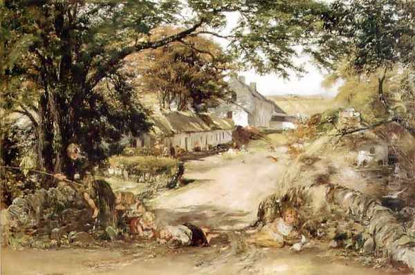 The Village, Whitehouse Oil Painting by William McTaggart