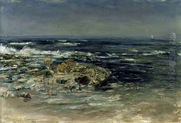 The Atlantic Surf, 1899 Oil Painting by William McTaggart