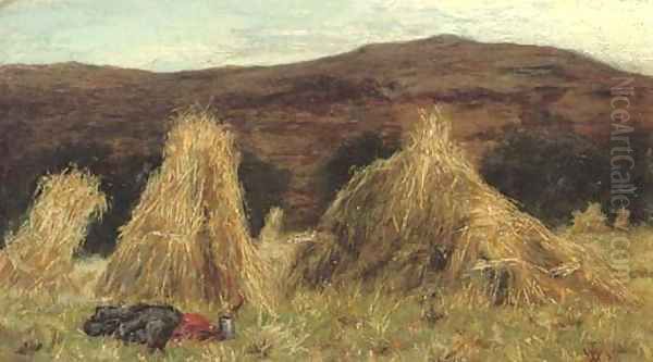 Harvest at Kintyre Oil Painting by William McTaggart