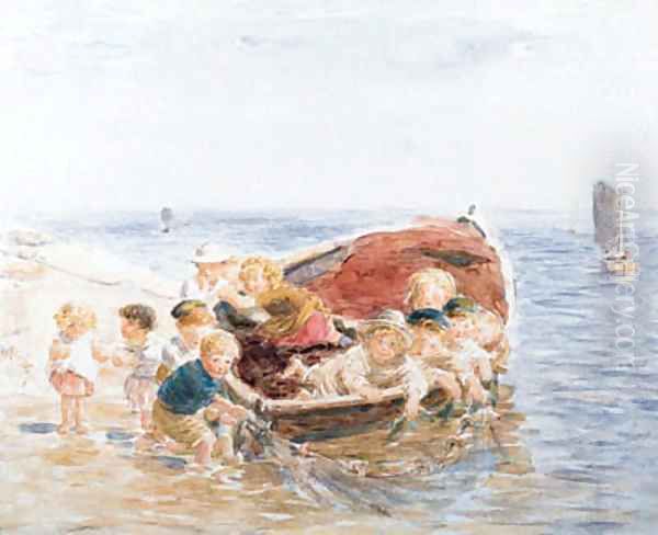 The Young Trawlers 2 Oil Painting by William McTaggart