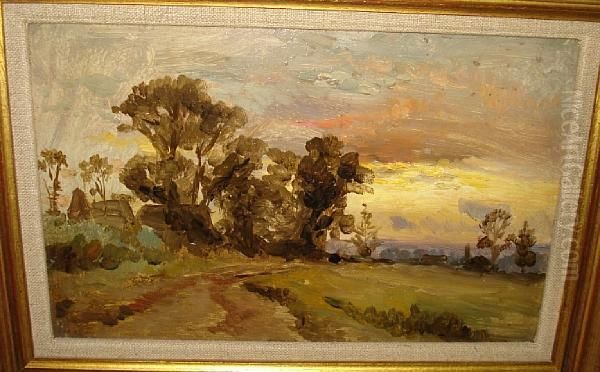 'cliffe, Kent', 'strensham', And 'buxton' Oil Painting by Robert Gallon