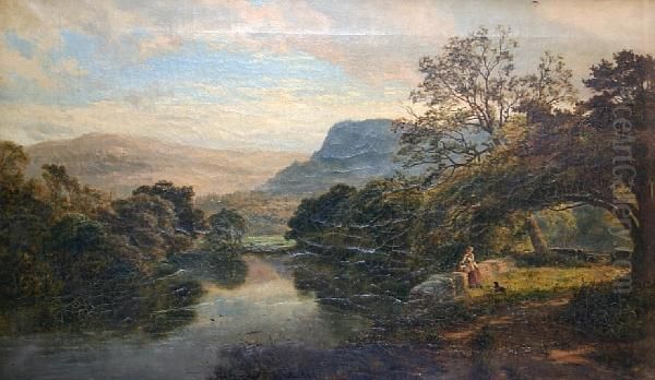 Church Pool, Betws-y-coed Oil Painting by Robert Gallon