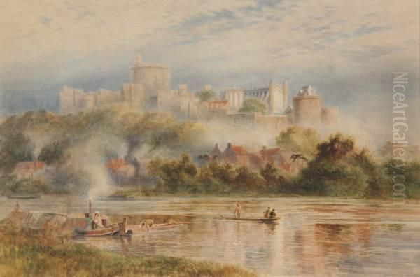 Windsor Castle Oil Painting by Robert Gallon