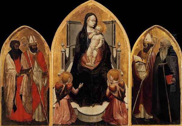 San Giovenale Triptych 1422 Oil Painting by Masaccio (Tommaso di Giovanni)