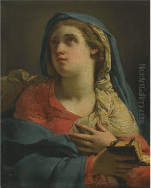 Madonna Annunciate Oil Painting by Gaetano Gandolfi