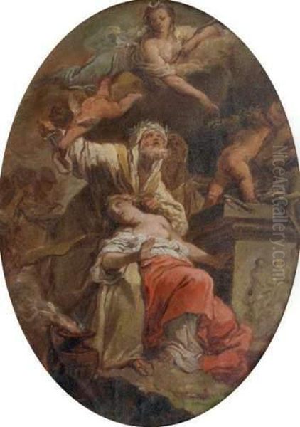 Le Sacrifice 
D'iphigenie Oil Painting by Gaetano Gandolfi