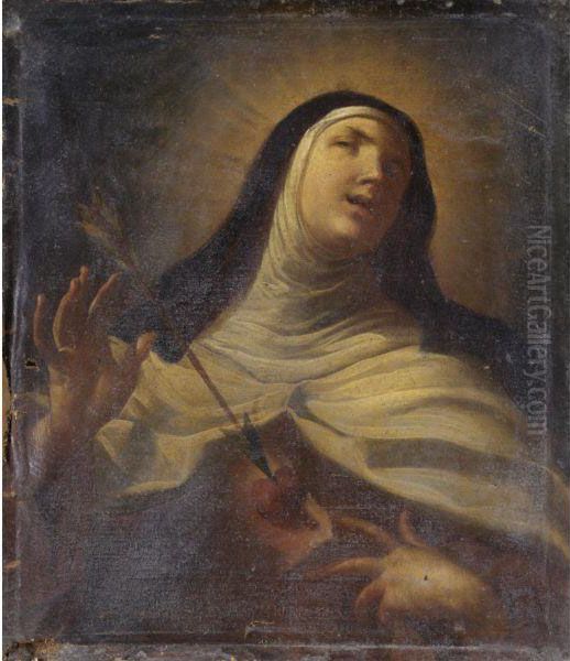 Santa Teresa Oil Painting by Gaetano Gandolfi