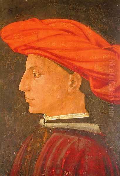 Portrait of a Young Man 1423-25 Oil Painting by Masaccio (Tommaso di Giovanni)