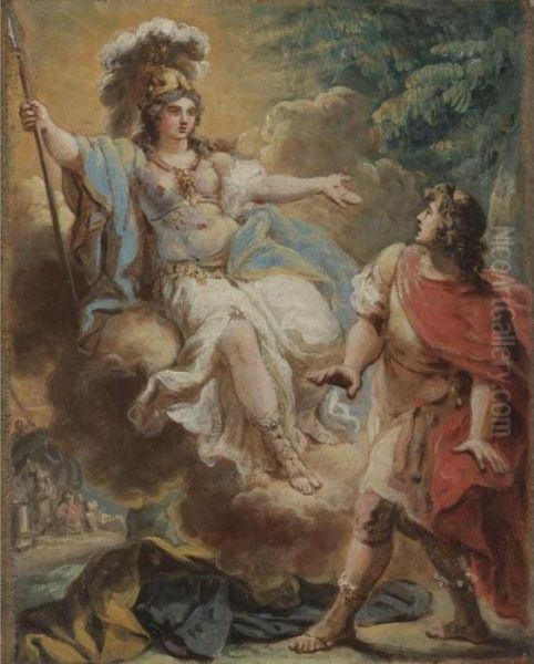 Venus And Aeneas Oil Painting by Gaetano Gandolfi