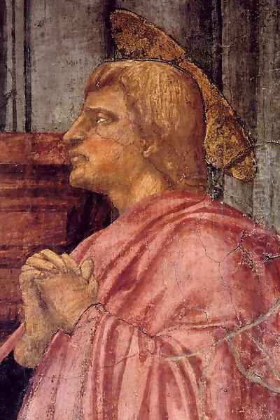 Trinity (detail-2) 1425-28 Oil Painting by Masaccio (Tommaso di Giovanni)