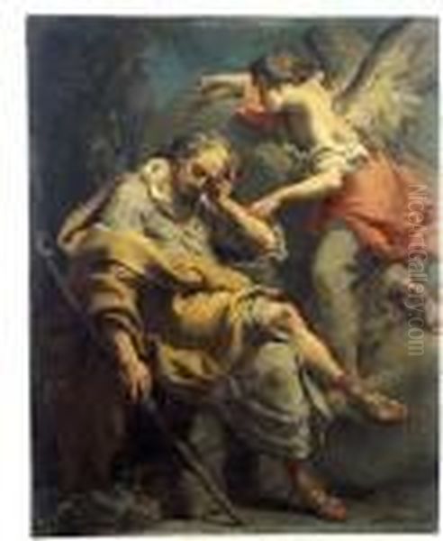 Joseph's Dream Oil Painting by Gaetano Gandolfi