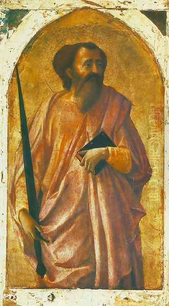 St Paul Oil Painting by Masaccio (Tommaso di Giovanni)