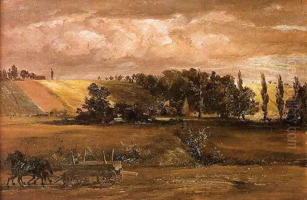 Storm on Tempelhof Mountain 1846 Oil Painting by Adolph von Menzel