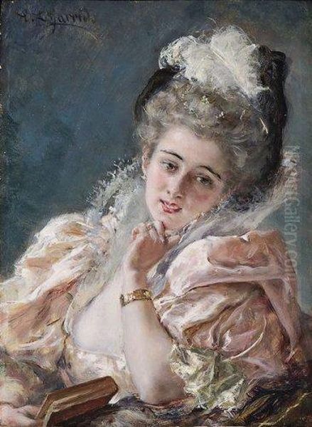 Elegante Oil Painting by Eduardo Leon Garrido