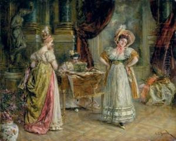 El Concierto (the Concert) Oil Painting by Eduardo Leon Garrido