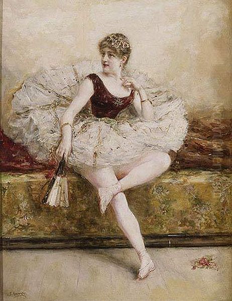 Bailarina Oil Painting by Eduardo Leon Garrido