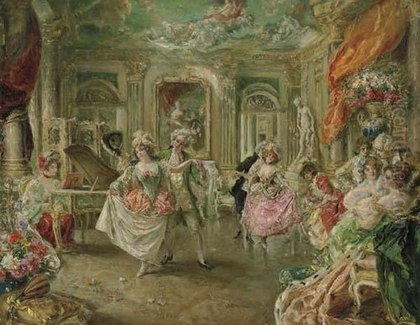 The Palace Ball Oil Painting by Eduardo Leon Garrido