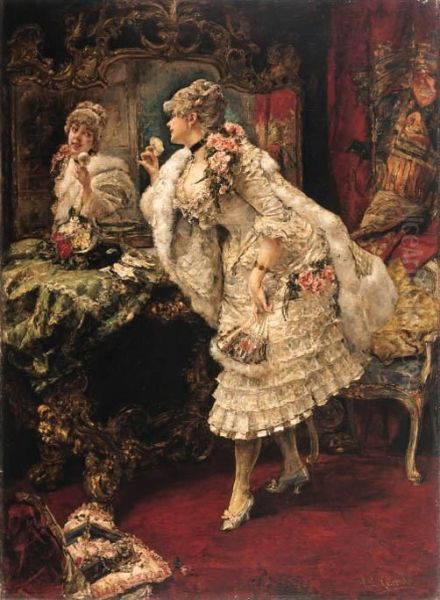 The Finishing Touches Oil Painting by Eduardo Leon Garrido