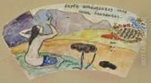 Soyez Amoureuses Vous Serez Heureuses Oil Painting by Paul Gauguin